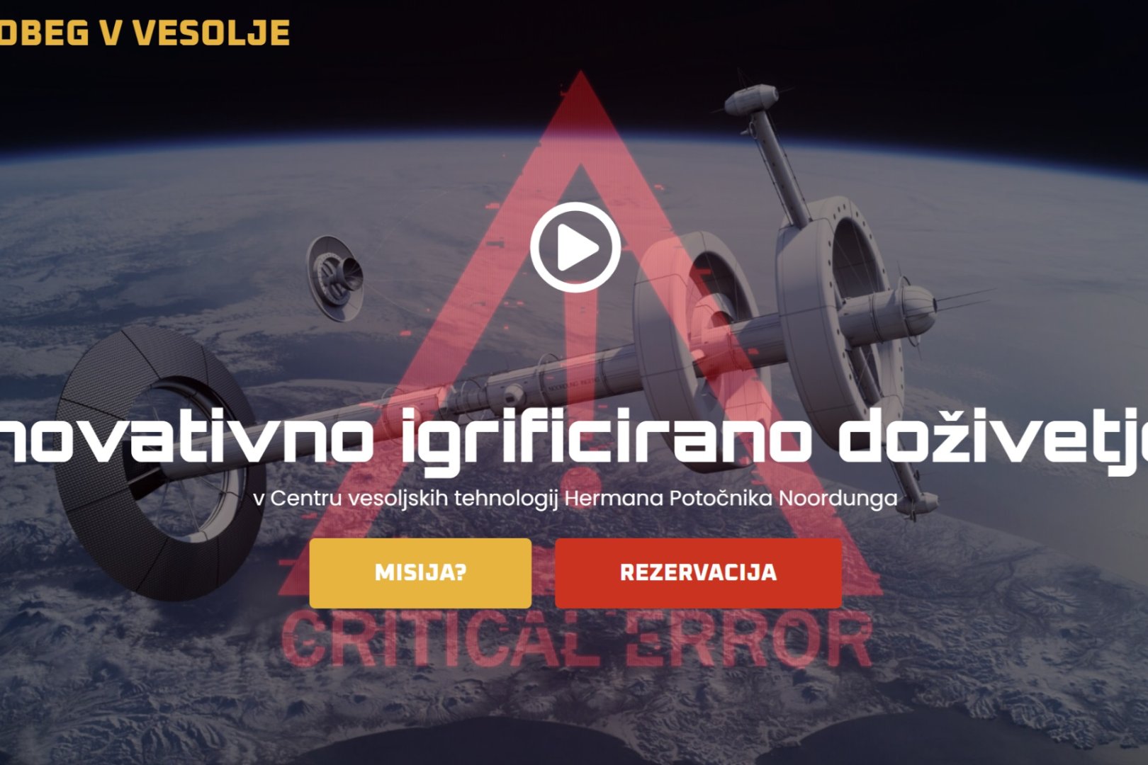 Escape Room Misija Vesolje